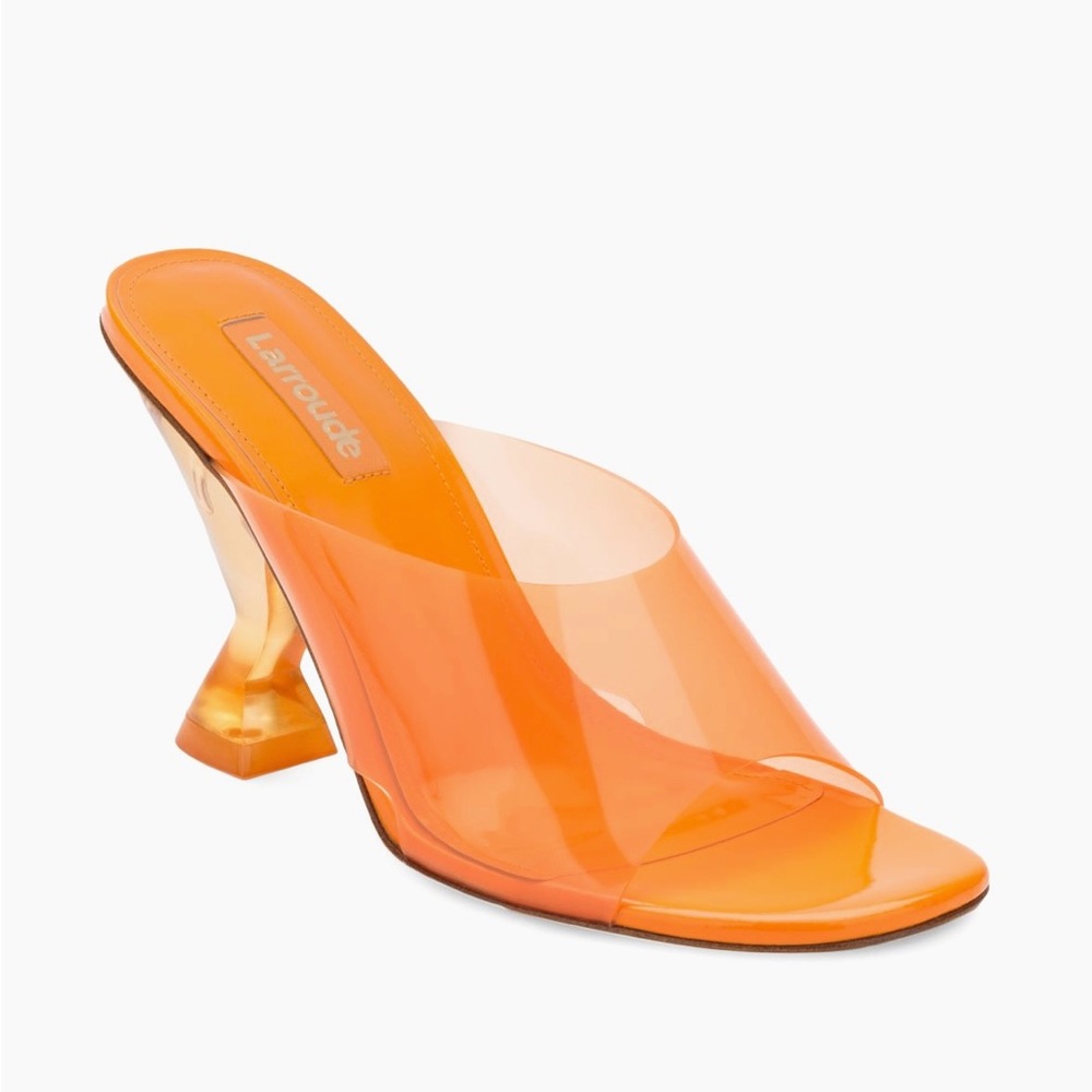 New With Box! Larroudé Madonna Vinyl Mules - Picture 5 of 6